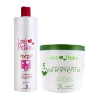 Набір ботоксу Love Potion Oleo De Coco Mask для живлення та відновлення волосся, 100/200 г (розлив)