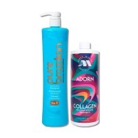 Набор Marcia Teixeira Adorn Collagen для коллагенового восстановления волос, 2x500 г (разлив)