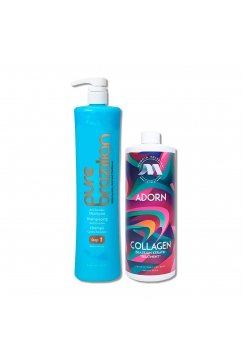 Набор Marcia Teixeira Adorn Collagen для коллагенового восстановления волос, 2x200 г (разлив)