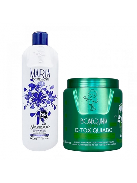 Набор ботокса Maria Escandalosa Okra D-tox Quiabo для восстановления волос, 100/200 г (разлив)