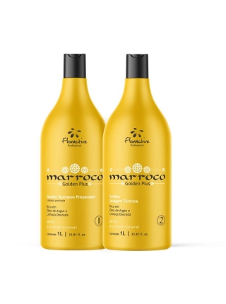 Кератин Floractive Marocco Golden Selagem Plus для выпрямления поврежденных волос