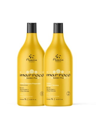 Кератин Floractive Marocco Golden Selagem Plus для випрямлення пошкодженого волосся, 500 г (розлив)