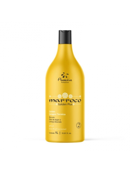 Кератин Floractive Marocco Golden Selagem Plus для выпрямления поврежденных волос, 100 г (разлив)