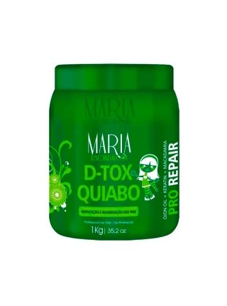 Ботокс для восстановления и питания волос Maria Escandalosa Okra D-tox Quiabo, 1000 мл (заводская)