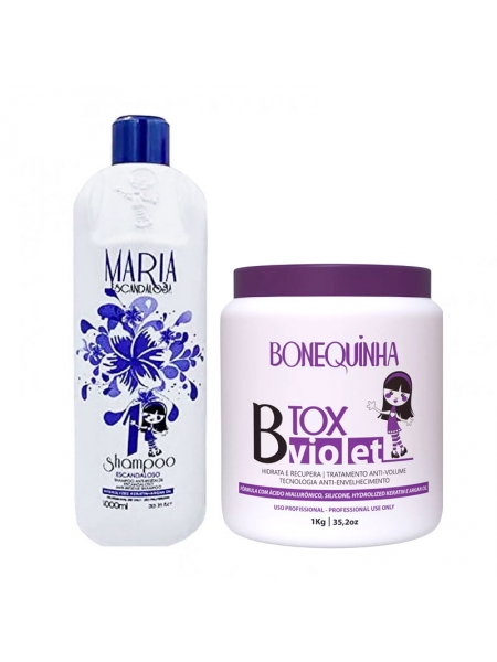 Набор ботокса для осветленных волос Maria Escandalosa Btx Matizador Violet, 2х1000 мл (заводские)