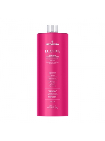 Шампунь Medavita Luxviva Post Color Acifying Shampoo для окрашенных волос (кислый pH 4,5), 1250 мл