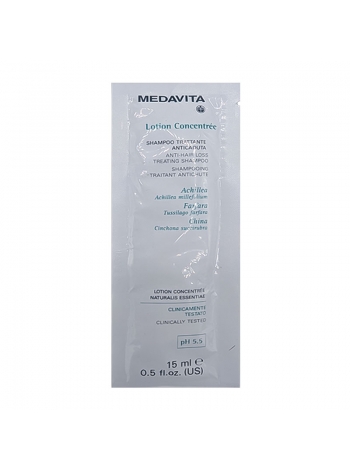 Зміцнюючий шампунь Medavita Lotion Concentrée Shampoo Trattante Anticaduta проти випадіння волосся, саше 15 мл