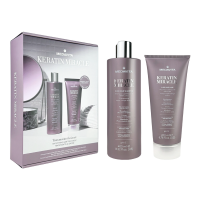 Подарочный набор Medavita Keratin Miracle шампунь и маска для разглаживания непослушных и пушистых волос 400/200 мл