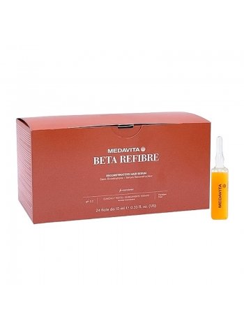 Сироватка Medavita Beta Refibre Reconstructive Hair Serum для відновлення пошкодженого волосся, упаковка 24x10 мл