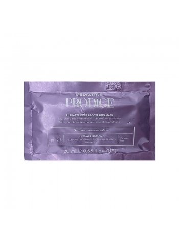 Маска «Абсолютне відновлення» Medavita Prodige Ultimate Deep Recovering Mask для пошкодженого волосся, саше 20 мл