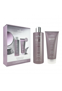 Подарочный набор Medavita Keratin Miracle шампунь и маска для разглаживания непослушных и пушистых волос 400/200 мл