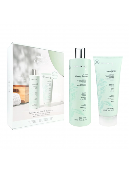Подарочный набор Medavita Choice шампунь и маска для увлажнения и блеска окрашенных волос 400/200 мл