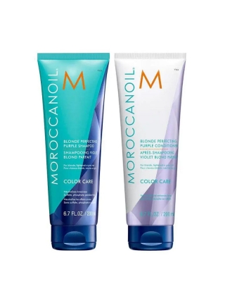 Набор Moroccanoil Color Care Purple тонирующий шампунь и кондиционер для блондинок