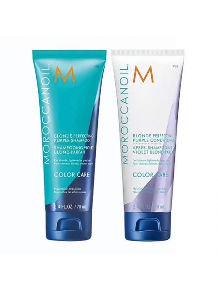 Набір Moroccanoil Color Care Purple тонуючий шампунь та кондиціонер для блондинок