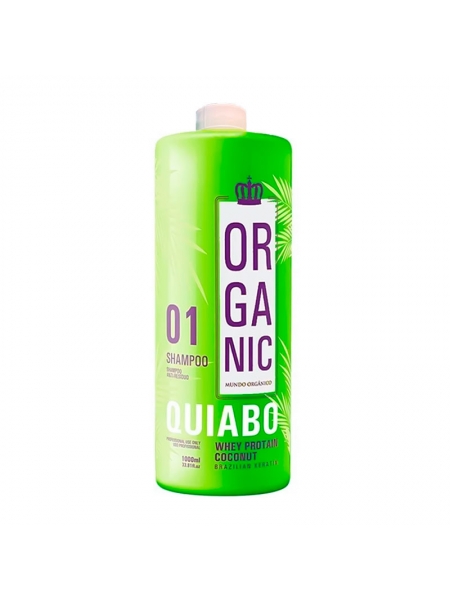 Шампунь Quiabo Organic для глубокой очистки волос, 1000 мл (заводская)