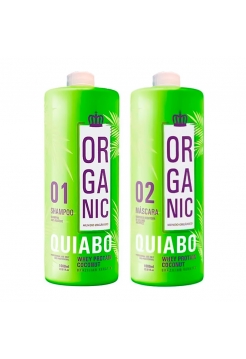 Набір Quiabo Organic для кератинового вирівнювання, 2х50 г (розлив)