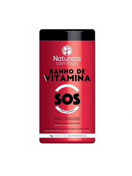 Ботокс-восстановление волос Natureza SOS Banho de Vitamina, 200 г (разлив)