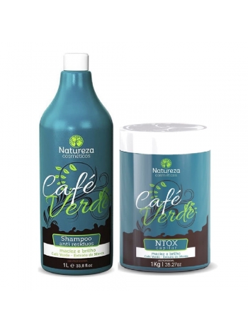 Набір бoтoкcу для волосся Natureza Ntox Cafe Verde, 2х500 г (розлив)