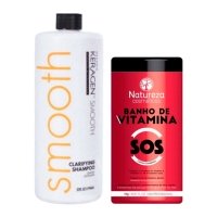 Набор ботокса для восстановления волос Natureza SOS Banho de Vitamina, 2х1000 мл (заводские)
