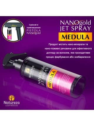 Наноспрей для реконструкции волос Natureza Nano Gold Jet Spray Medula, 100 г (разлив)