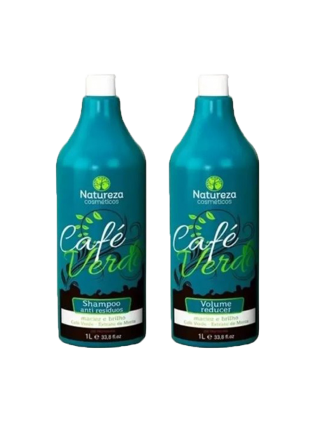 Набор кератина Natureza Cafe Verde, 2х1000 мл (заводские)