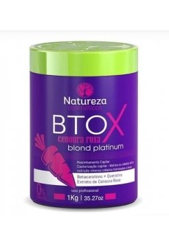 Ботокс для волосся Natureza Btox Cenoura Roxa blond platinum, 1000 мл (заводська)