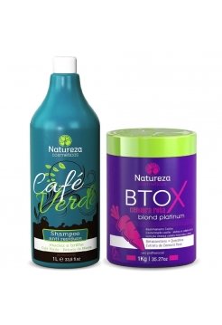 Набір ботоксу Natureza Btox Cenoura Roxa blond platinum, 2х1000 мл (заводські)