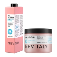 Набор Nevitaly Duo Nat. Infusion Hydra Source шампунь и маска для увлажнения сухих волос, 1000/500 мл