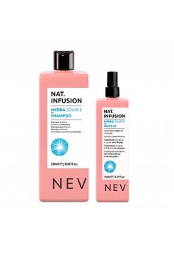 Набор Nevitaly Duo Nat. Infusion Hydra Source шампунь и спрей для увлажнения сухих волос, 250/150 мл