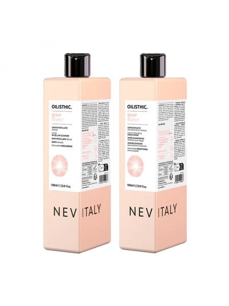 Набор Nevitaly Oilisthic Scalp Respect DUO мицеллярный шампунь и несмываемый кондиционер, 2х1000 мл