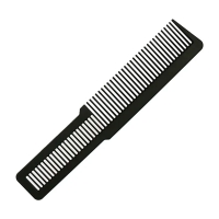 Расческа для стрижки под машинку, тушевки Professional Flat Top 75339 карбоновая антистатическая черная 205 мм 