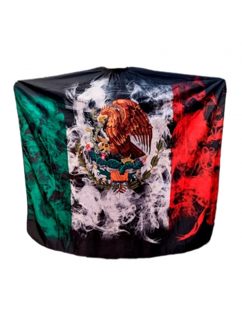 Парикмахерская накидка-пеньюар для клиента Barber Mexican Flag водостойкий нейлон 140х160 см