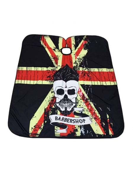 Парикмахерская накидка-пеньюар для клиента BarberShop Union Jack водостойкий нейлон 140х160 см