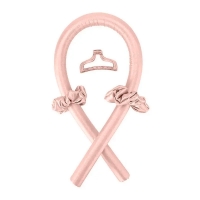 Атласні м'які бігуді для холодної завивки волосся, обруч-джгут для накрутки волосся, шовкова стрічка бежеві