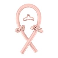 Атласні м'які бігуді для холодної завивки волосся, обруч-джгут для накрутки волосся, шовкова стрічка бежеві