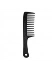 Гребінь для волосся з ручкою та широкими зубцями Wide Tooth Comb пластиковий, 25 см чорний