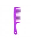 Гребінь для волосся з ручкою та широкими зубцями Wide Tooth Comb пластиковий, 25 см чорний