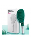 Продувна масажна щітка-браш Tennis Style Hair Brush для всіх типів волосся ультрам`яка біла