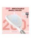 Продувна масажна щітка-браш Tennis Style Hair Brush для всіх типів волосся ультрам`яка біла