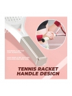 Продувная массажная щетка-браш Tennis Style Hair Brush для всех типов волос ультрамягкая розовая