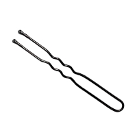 Заколки для волос Hair Pins волнистые 65 мм черные