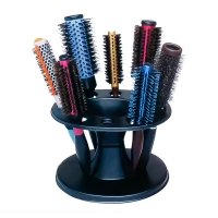 Підставка органайзер Brush Holder для гребінців та аксесуарів для волосся 21х15х16 см чорна