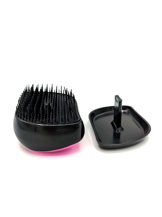 Расческа для волос Tangle Teezer Compact матовая черно-розовая