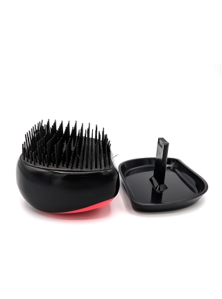 Гребінець для волосся Tangle Teezer Compact матовий чорно-червоний