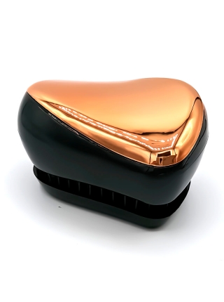 Гребінець для волосся Tangle Teezer Compact глянсовий чорно-бронзовий