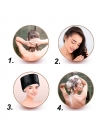 Електрична термошапка сушуар Happy Hair Lux Spa Cap для масок, ламінування і лікування волосся в коробці рожева