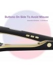 Профессиональный утюжок Hair Titanium для волос с титановыми пластинами LCD-экраном для кератина 250С (черный)