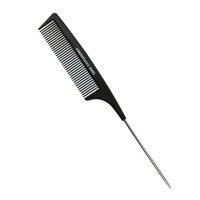 Тонкая карбоновая антистатическая расческа TONI&GUY с металлическим кончиком (06400)