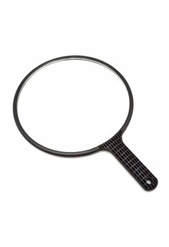 Перукарське дзеркало для клієнта заднього виду HS 54739 з ручкою одностороннє чорне 240 мм