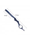Філірувальна небезпечна бритва Barber Razor в наборі з лезом упор під палець синя